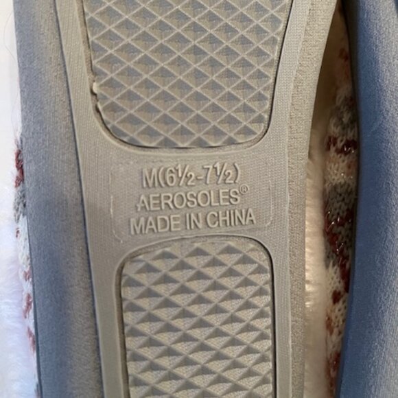 AEROSOLES | Pink White Memory Foam Slippers Women's Size 6.5-7.5-NEW - Picture 7 of 8